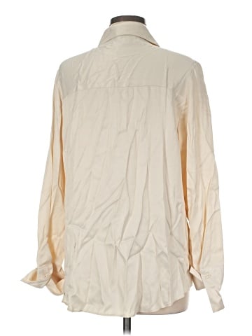 Topshop Long Sleeve Button-Down Shirt (view 2)