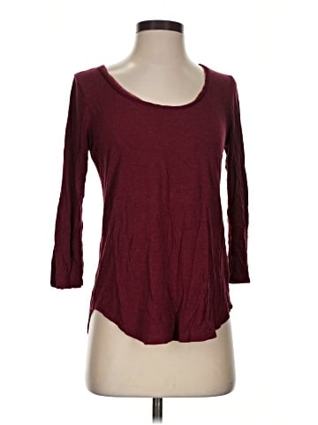 Bordeaux 3/4 Sleeve T-Shirt (view 1)