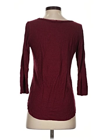 Bordeaux 3/4 Sleeve T-Shirt (view 2)