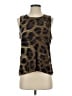 Magaschoni Brown Sleeveless Top Size S - photo 1