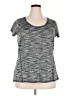 Xersion 100% Polyester Tweed Gray Active T-Shirt Size XXL - photo 1