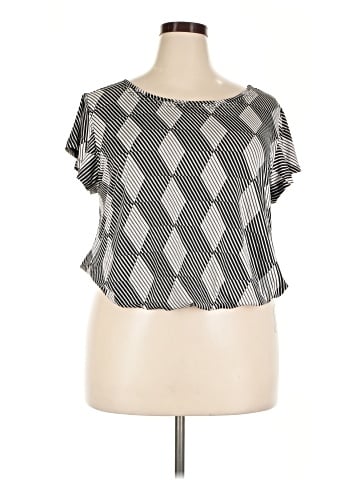 NY Collection Short Sleeve Blouse (view 1)