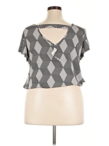 NY Collection Short Sleeve Blouse (view 2)