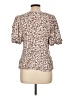 Dear John 100% Rayon Ivory Short Sleeve Blouse Size L - photo 2