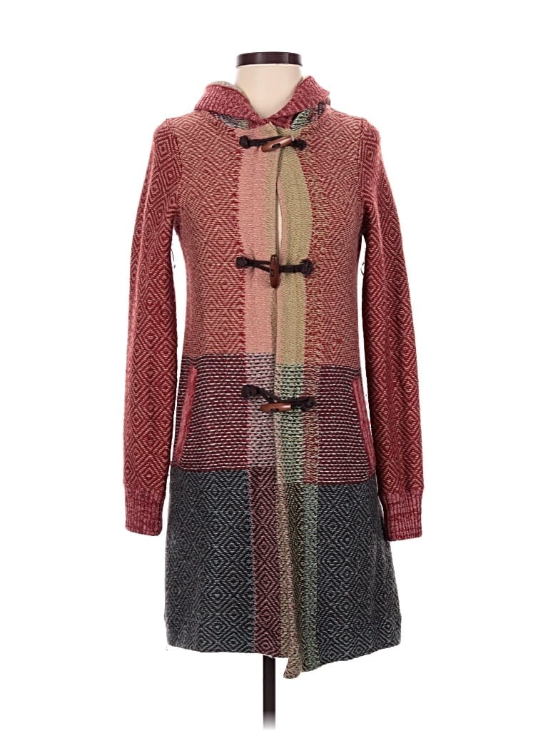 Pre-owned Sparrow Cardigan Sweater In Burgundy