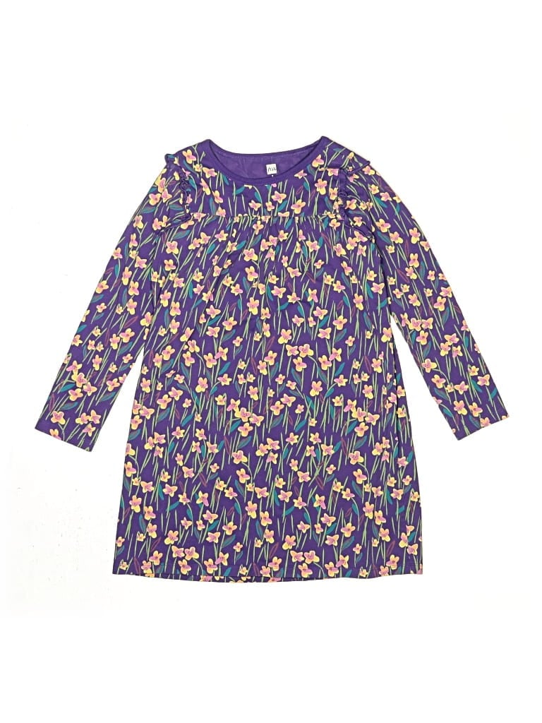Pre-owned Tea Kids' Dress In Purple