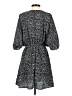 Atmosphere 100% Polyester Print Black Casual Dress Size 4 - photo 2