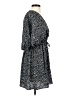 Atmosphere 100% Polyester Print Black Casual Dress Size 4 - photo 4