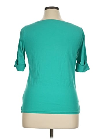 Lauren by Ralph Lauren 3/4 Sleeve T-Shirt (view 2)