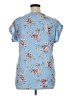 rue21 100% Polyester Blue Short Sleeve Blouse Size XL - photo 2