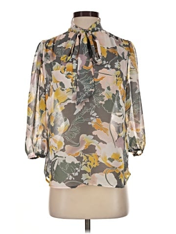 7th Avenue Design Studio New York & Company 3/4 Sleeve Blouse (view 1)