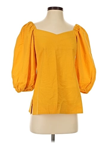 Cuyana 3/4 Sleeve Blouse (view 1)