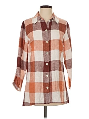 Soft Surroundings 3/4 Sleeve Button-Down Shirt (view 1)