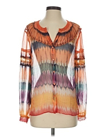 Ecru Long Sleeve Blouse (view 1)
