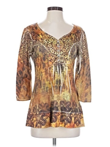 One World 3/4 Sleeve Blouse (view 1)