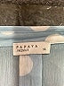 Papaya 100% Polyester Polka Dots Blue 3/4 Sleeve Blouse Size 14 - photo 7