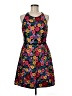 Boston Proper Floral Black Cocktail Dress Size 6 - photo 1