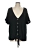 Sanctuary Black Short Sleeve Blouse Size L (estimated) - photo 1