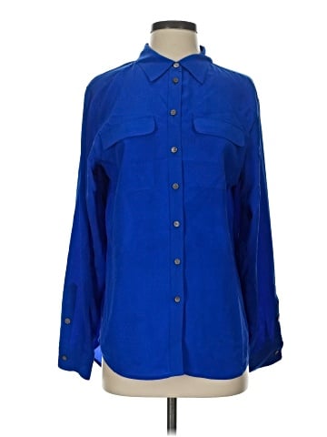TWO by Vince Camuto Long Sleeve Silk Top (view 1)