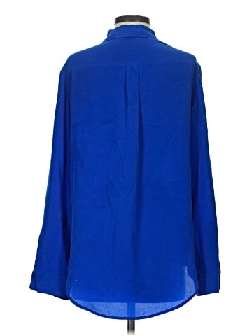 TWO by Vince Camuto Long Sleeve Silk Top (view 2)