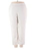 Alfred Dunner Solid Ivory Casual Pants Size 18 - photo 1