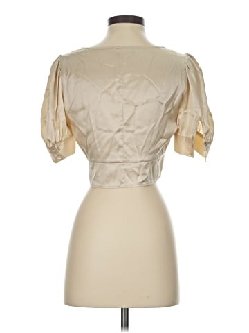 Reformation Short Sleeve Silk Top (view 2)