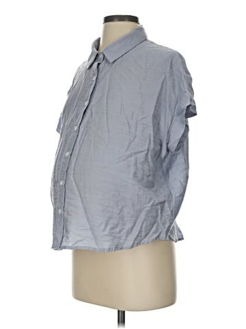 Soon 3/4 Sleeve Button-Down Shirt (view 1)