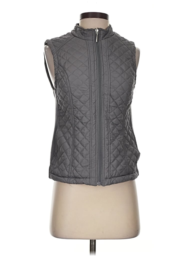 Pre-owned Laura Scott Vest In Gray