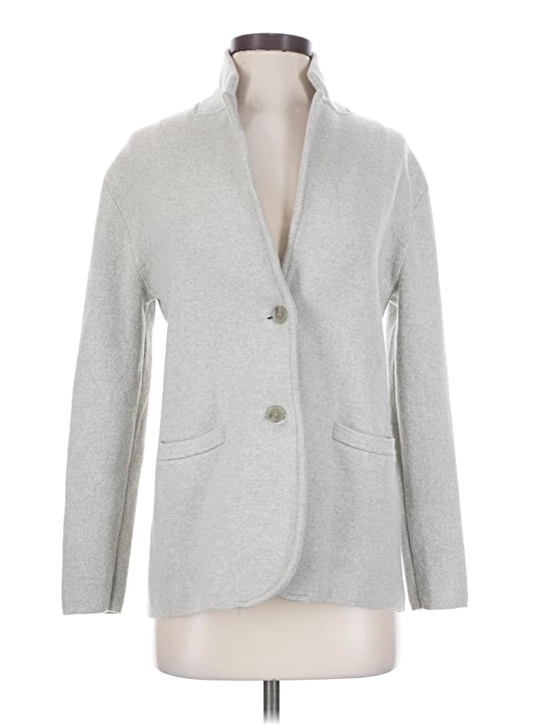 Pre-owned Jcrew Wool Blazer Jacket In Gray