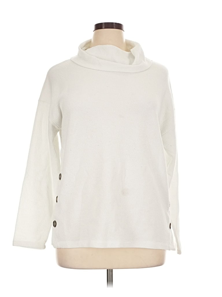 Pre-owned Chenault Turtleneck Sweater In Ivory