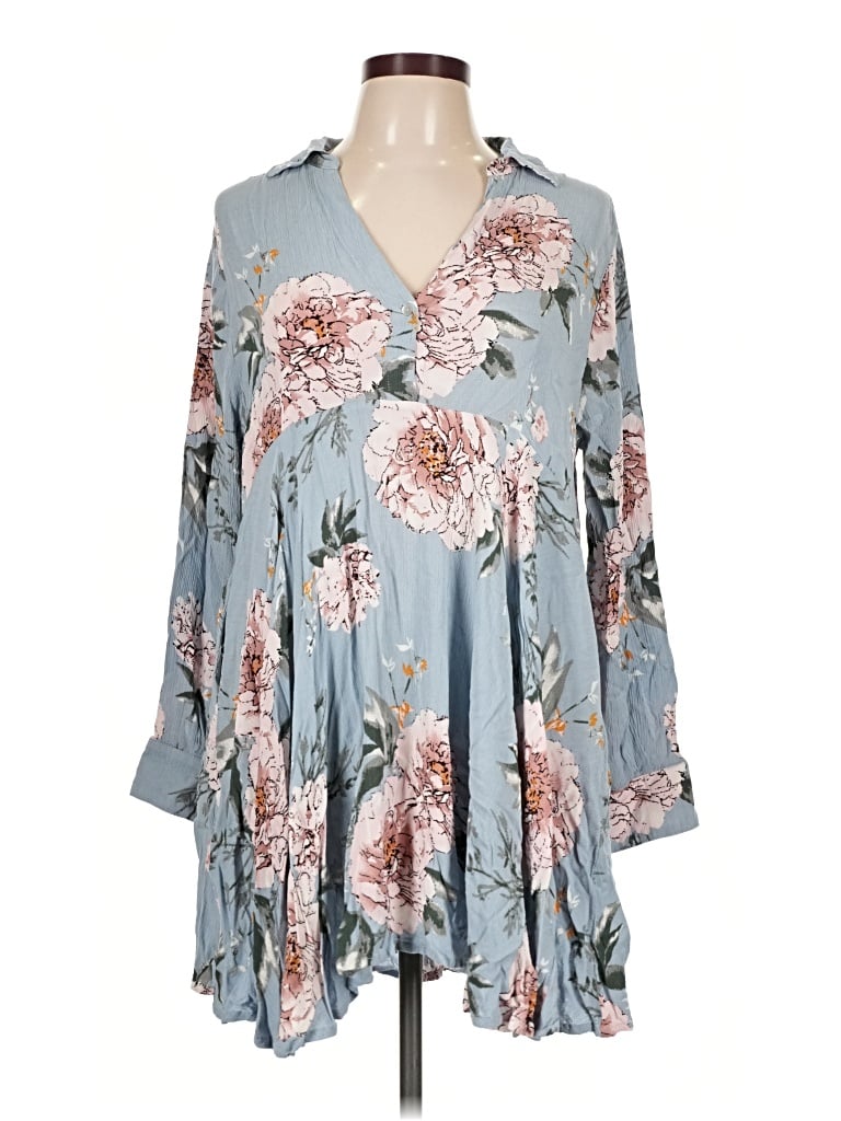 Pre-owned Davi & Dani Casual Dress In Gray