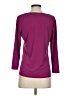 Harve Benard Purple 3/4 Sleeve Top Size S - photo 2