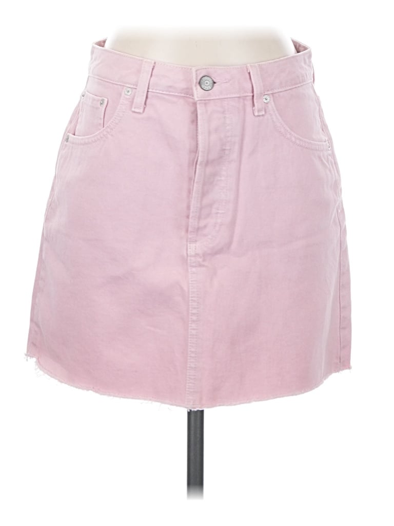 Pre-owned Boyish Denim Skirt In Pink