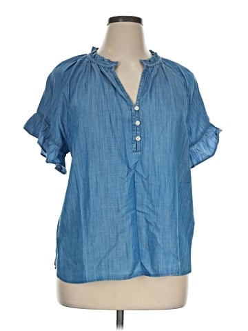 Lands' End Short Sleeve Blouse (view 1)