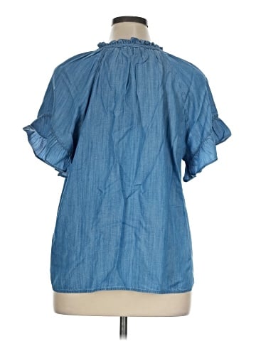 Lands' End Short Sleeve Blouse (view 2)