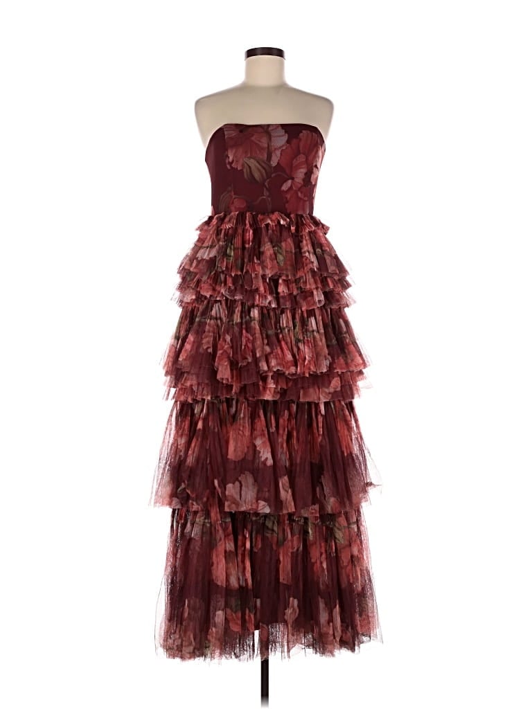 Pre-owned Hutch Cocktail Dress In Burgundy