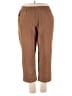 Ruby Rd. Solid Brown Casual Pants Size 2X - photo 1