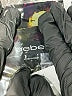 Bebe 100% Polyester Floral Purple Black 3/4 Sleeve Blouse Size 6 - photo 7