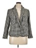 Ann Taylor Houndstooth Gray Blazer Size 16 - photo 1