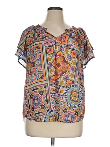 Democracy Short Sleeve Blouse (view 1)