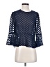 BCBGMAXAZRIA 100% Polyester Blue 3/4 Sleeve Top Size XXS - photo 1