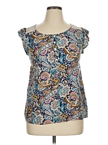 Adiktd Jeans Short Sleeve Blouse (view 1)