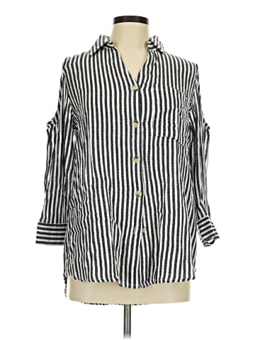Cato 3/4 Sleeve Button-Down Shirt (view 1)