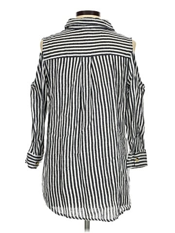 Cato 3/4 Sleeve Button-Down Shirt (view 2)