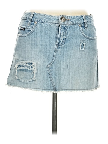 Squeeze Denim Skirt (view 1)