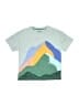 Mini Boden 100% Cotton Color Block Gray Active T-Shirt Size 7 - 8 - photo 1