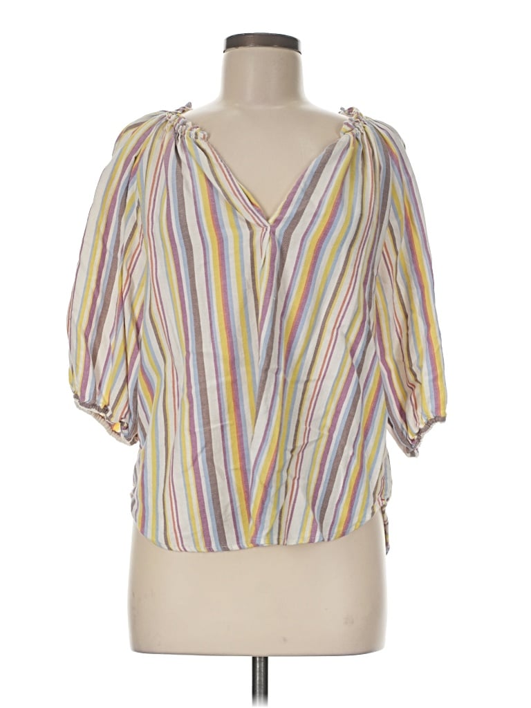 Pre-owned Xirena 3/4 Sleeve Blouse In Yellow