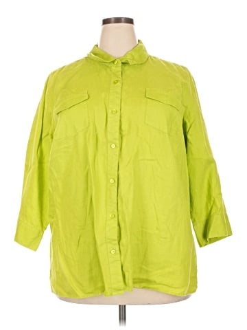 Kim Rogers 3/4 Sleeve Button-Down Shirt (view 1)