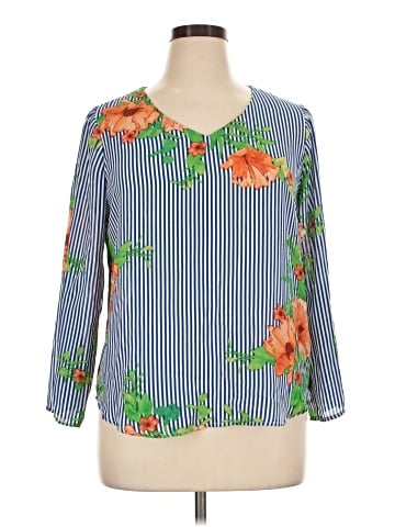 Lily White 3/4 Sleeve Blouse (view 1)