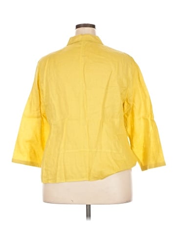 Jones New York Collection 3/4 Sleeve Button-Down Shirt (view 2)